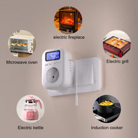 EU US UK Smart Sensor Probe Digital Heating Cooling Control 230V 16A 50HZ Temperature Control Socket , MOQ: 1K pcs