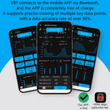 Lubeby Smart VBT Cube Linear Encoder Velocity Based Training VBT Sensor Rope Fitness Strength Training Device ( High-End Version )