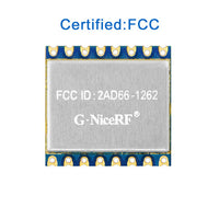 FCC Certified Low Power Consumption 868MHz 915MHz LoRa Module LoRa1262