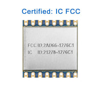Compatible con el módulo de chip RFM95W LoRa 1276 con Arduino 100mW Módulo transceptor inalámbrico de largo alcance 868MHz 915MHz LORA1276-C1 