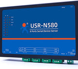 USR-N580 8 canales MQTT Modbus Gateway RS485 Serial a TCP/IP Ethernet Device Server Converter X 1 Set
