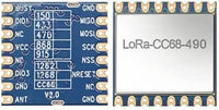 Módulo Lubeby Smart LoRa 16*16mm, puerto SPI de bajo costo Módulo LoRa basado en LLCC68 915MHZ LoRa-CC68 y LoRa-CC68-TCXO Compatible con RFM95W