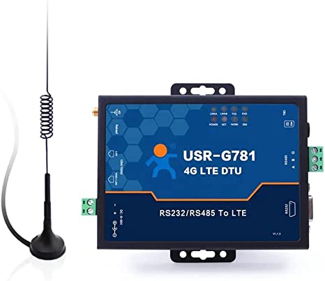 Lubeby Smart USR-G781 Industrial Cellular Modem 4G LTE Serial Modem with Antenna X1 Set