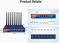 USR-G810 Industrieller 5G-Mobilfunkrouter kombiniert Dualband-WLAN (2,4 G/5,8 G), mehrere VPN-Protokolle x 1 Set
