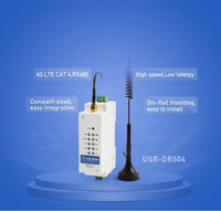USR-DR504-G Din Rail RS485 Módems celulares industriales para aplicaciones M2M e IoT X 1 juego