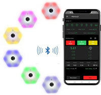 Lubeby Smart App Control Reaktions-Agility-Trainingslichter, Blitz-Reflex-Lichter, verbessert die Reaktionszeit für Fitnessstudio, Fitness, Boxen, Training, 6 Stück Blazepod Kits