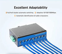 USR-ISG016 Serie 16 elektrische Ports mit 10/100/1000 Mbit/s DIN-Schienen-Gigabit-Industrie-Ethernet-Switch